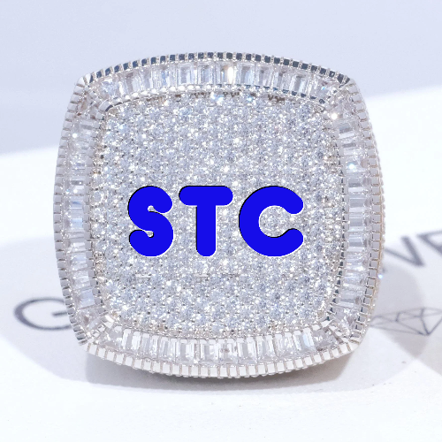 CUSTOM LETTER 3D ICED RING