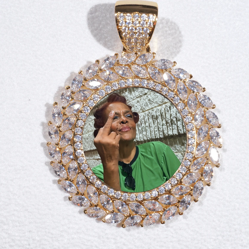 Large 3D Wheat Ear Custom Picture Pendant