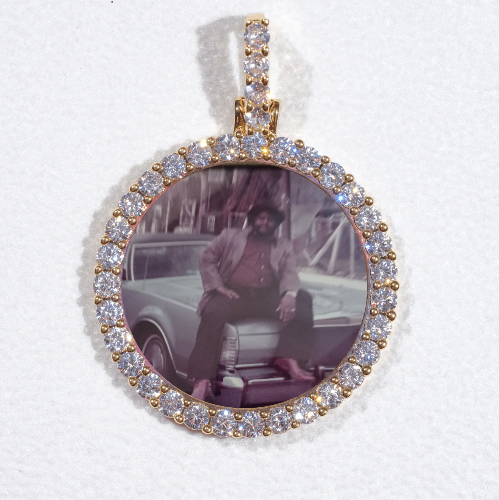 3D CIRCLE CUSTOM PICTURE PENDANT SMALL SIZE