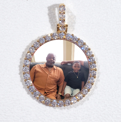 3D CIRCLE CUSTOM PICTURE PENDANT SMALL SIZE