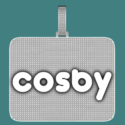 CUSTOM LETTER NECKLACE 3D BIG SQUARE
