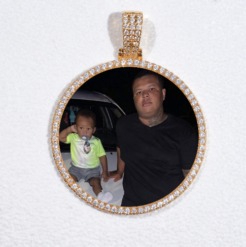 MEDIUM 3D CIRCLE CUSTOM PICTURE PENDANT