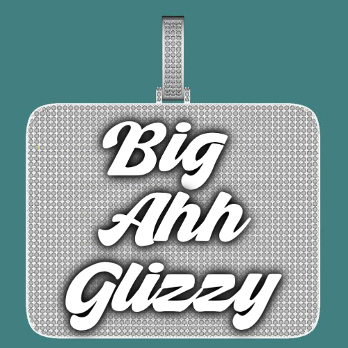 CUSTOM LETTER NECKLACE 3D BIG SQUARE