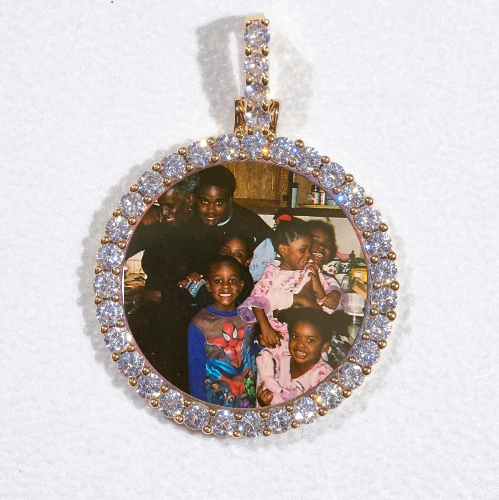 3D CIRCLE CUSTOM PICTURE PENDANT SMALL SIZE