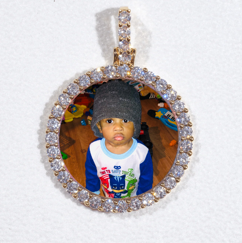 3D CIRCLE CUSTOM PICTURE PENDANT SMALL SIZE
