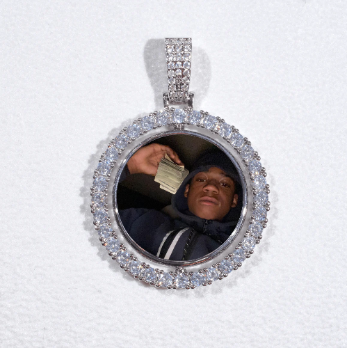 3D Spinning 2-Faced Custom Picture Pendant
