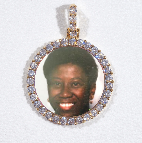 3D CIRCLE CUSTOM PICTURE PENDANT SMALL SIZE