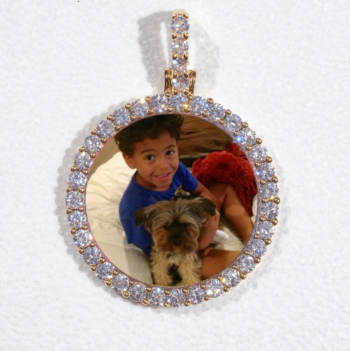 3D CIRCLE CUSTOM PICTURE PENDANT SMALL SIZE