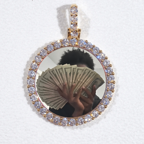 3D CIRCLE CUSTOM PICTURE PENDANT SMALL SIZE