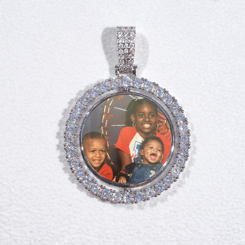 3D Spinning 2-Faced Custom Picture Pendant