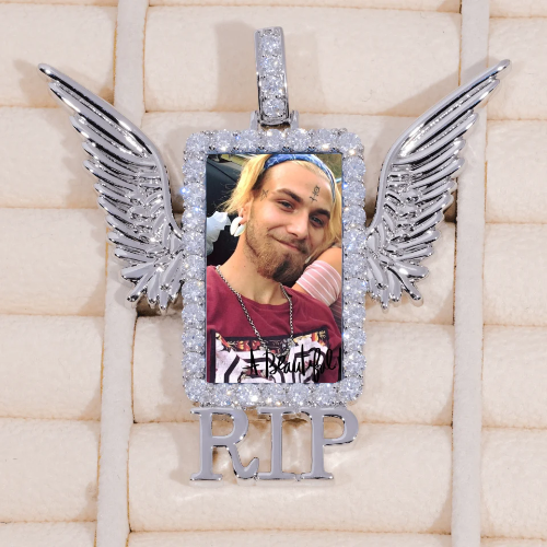 RIP WING 3D CUSTOM PICTURE PENDANT