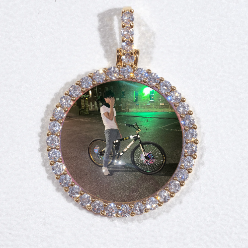3D CIRCLE CUSTOM PICTURE PENDANT SMALL SIZE
