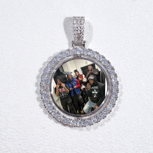 3D Spinning 2-Faced Custom Picture Pendant