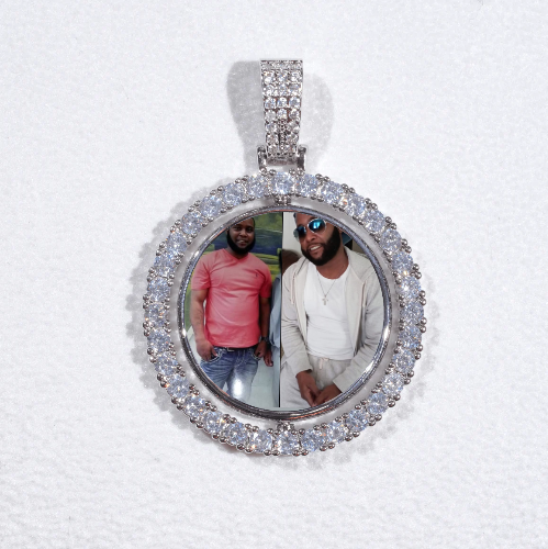 3D Spinning 2-Faced Custom Picture Pendant