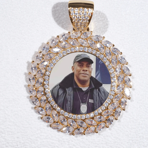 Large 3D Wheat Ear Custom Picture Pendant