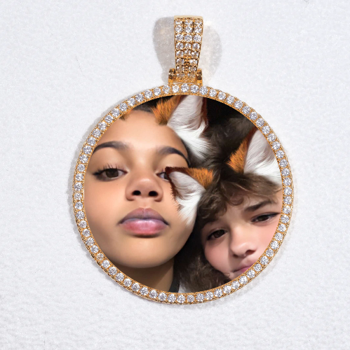 MEDIUM 3D CIRCLE CUSTOM PICTURE PENDANT