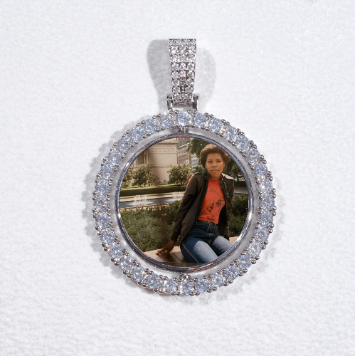 3D Spinning 2-Faced Custom Picture Pendant