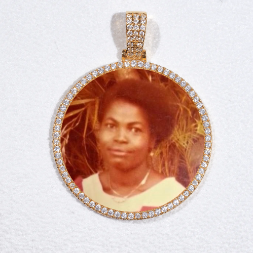 MEDIUM 3D CIRCLE CUSTOM PICTURE PENDANT