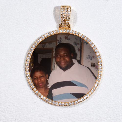 MEDIUM 3D CIRCLE CUSTOM PICTURE PENDANT