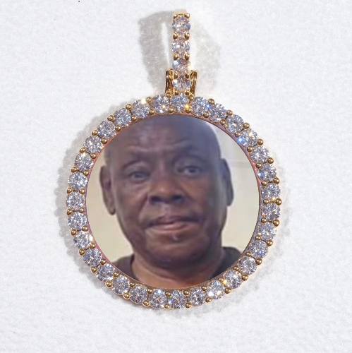 3D CIRCLE CUSTOM PICTURE PENDANT SMALL SIZE