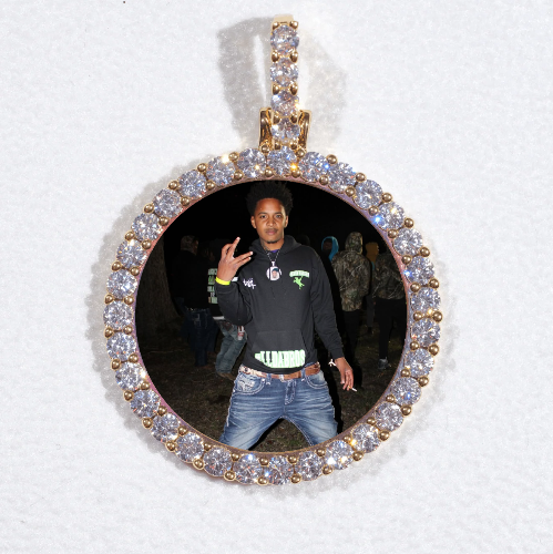 3D CIRCLE CUSTOM PICTURE PENDANT SMALL SIZE