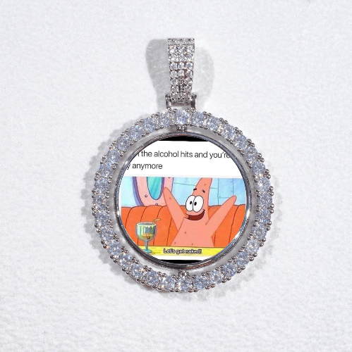 3D Spinning 2-Faced Custom Picture Pendant