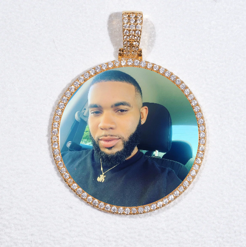 MEDIUM 3D CIRCLE CUSTOM PICTURE PENDANT