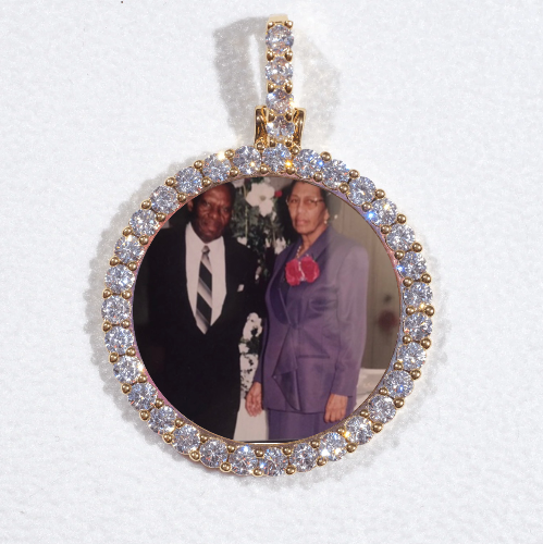 3D CIRCLE CUSTOM PICTURE PENDANT SMALL SIZE