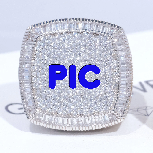 CUSTOM LETTER 3D ICED RING