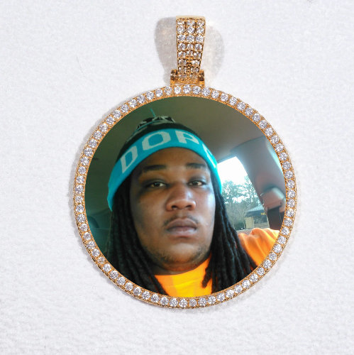 MEDIUM 3D CIRCLE CUSTOM PICTURE PENDANT