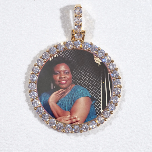 3D CIRCLE CUSTOM PICTURE PENDANT SMALL SIZE