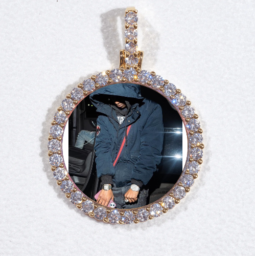 3D CIRCLE CUSTOM PICTURE PENDANT SMALL SIZE