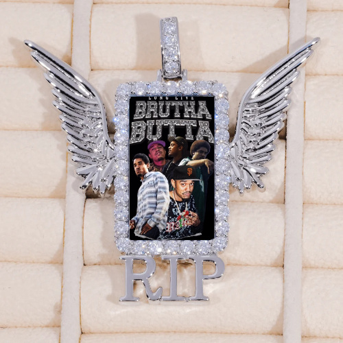 RIP WING 3D CUSTOM PICTURE PENDANT