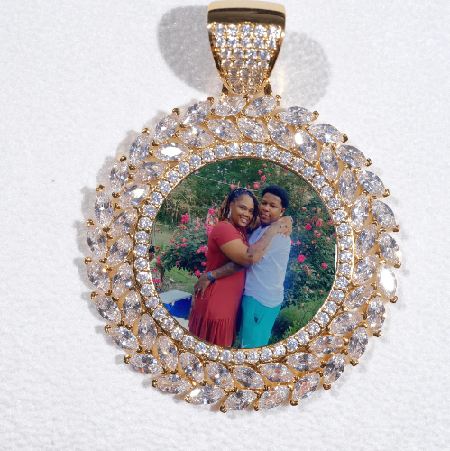 Large 3D Wheat Ear Custom Picture Pendant