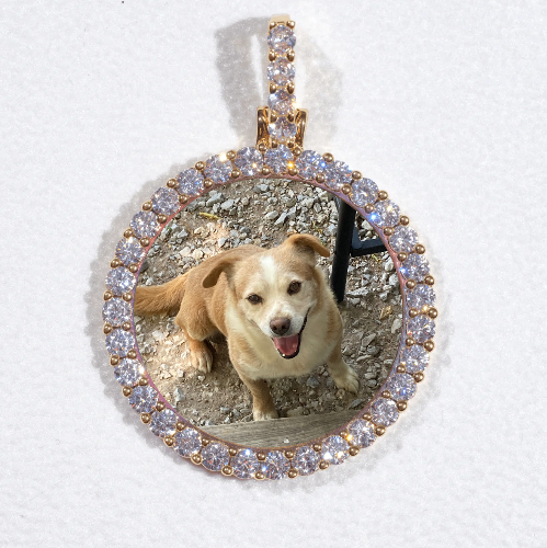 3D CIRCLE CUSTOM PICTURE PENDANT SMALL SIZE
