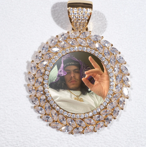Large 3D Wheat Ear Custom Picture Pendant