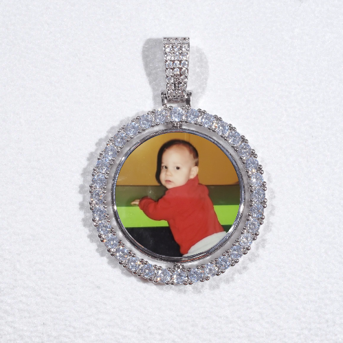3D Spinning 2-Faced Custom Picture Pendant