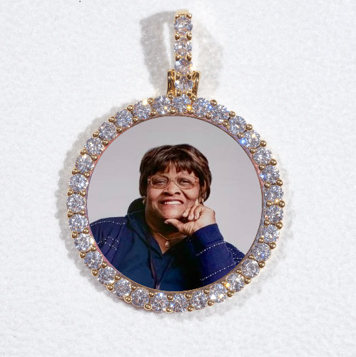 3D CIRCLE CUSTOM PICTURE PENDANT SMALL SIZE