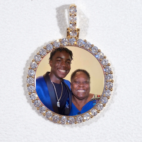 3D CIRCLE CUSTOM PICTURE PENDANT SMALL SIZE