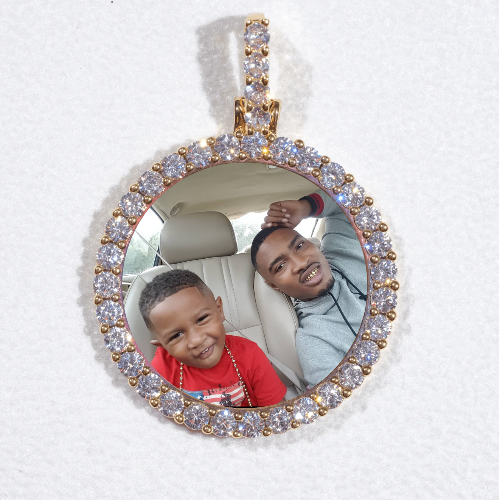 3D CIRCLE CUSTOM PICTURE PENDANT SMALL SIZE