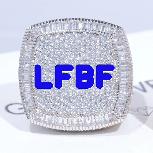 CUSTOM LETTER 3D ICED RING
