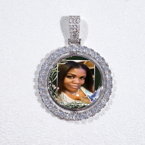 3D Spinning 2-Faced Custom Picture Pendant