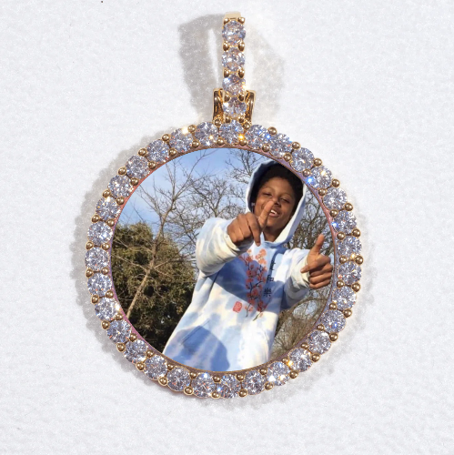 3D CIRCLE CUSTOM PICTURE PENDANT SMALL SIZE