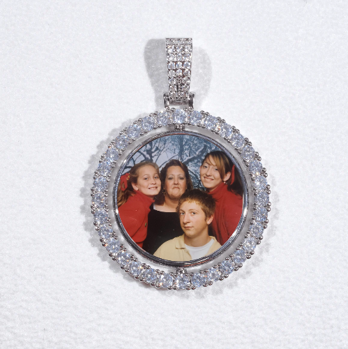 3D Spinning 2-Faced Custom Picture Pendant