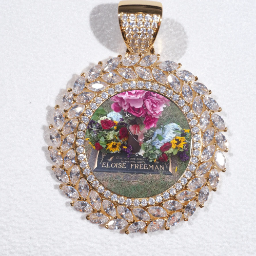 Large 3D Wheat Ear Custom Picture Pendant