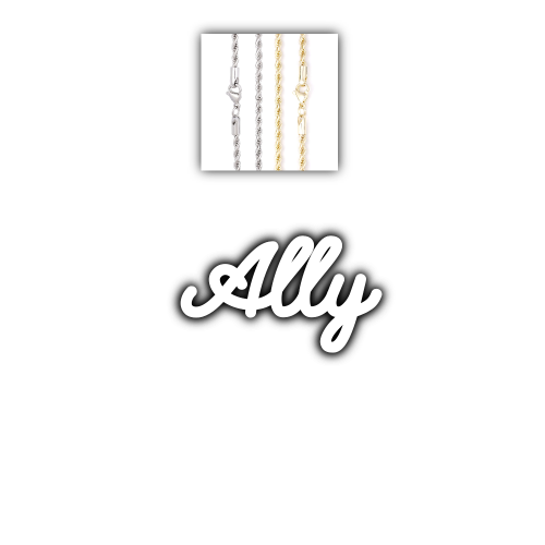 Script Custom Letter Necklace