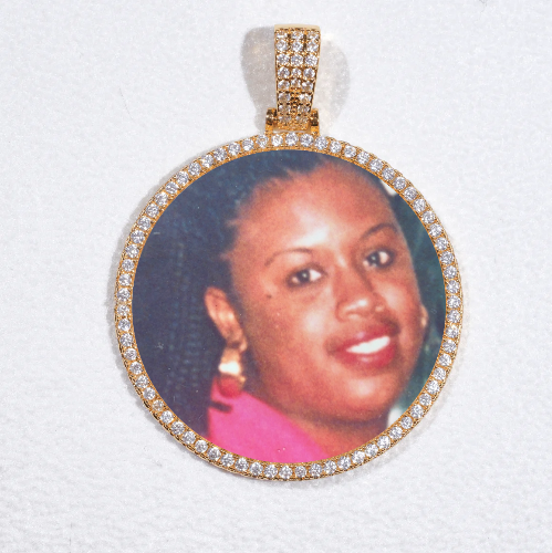 MEDIUM 3D CIRCLE CUSTOM PICTURE PENDANT