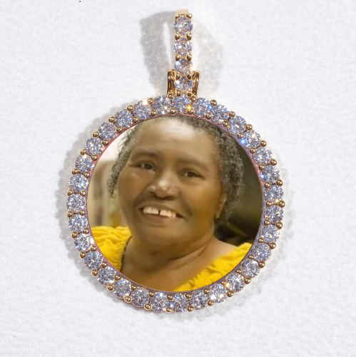 3D CIRCLE CUSTOM PICTURE PENDANT SMALL SIZE