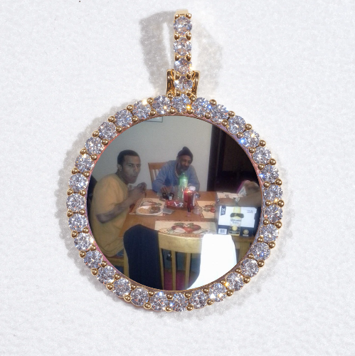 3D CIRCLE CUSTOM PICTURE PENDANT SMALL SIZE