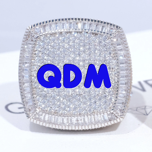 CUSTOM LETTER 3D ICED RING